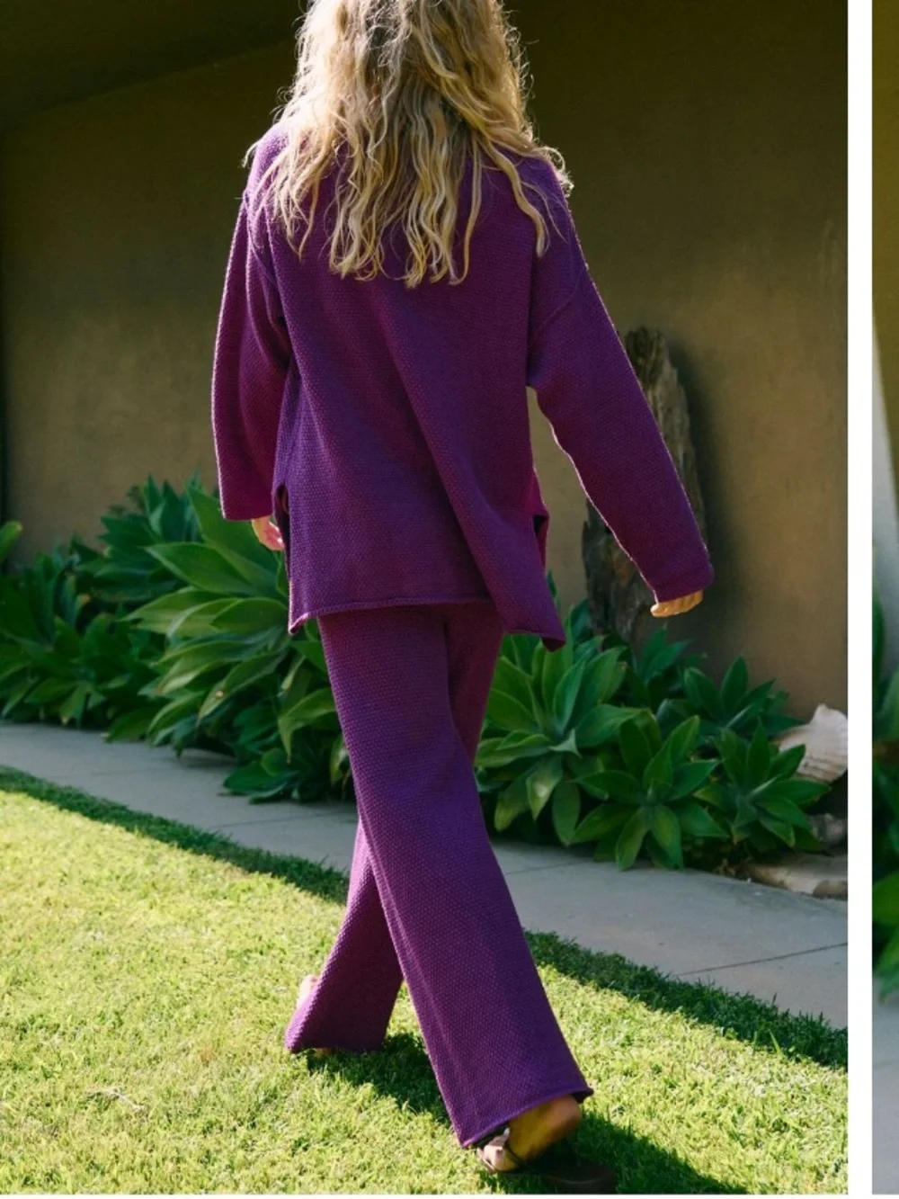Free People Haliee Sweater Set in Vivid Heather Purple!